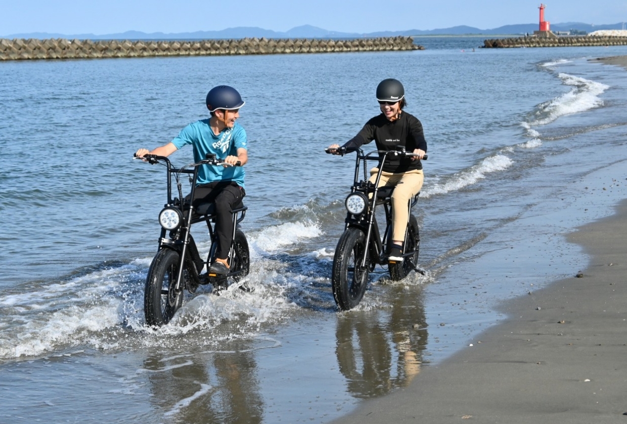 大淀海岸をファットバイクで駆け抜ける